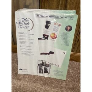 Creative Memories White 12x15 Scrapbook Hinged Refill Pages 1999 NIP Sealed Vtg